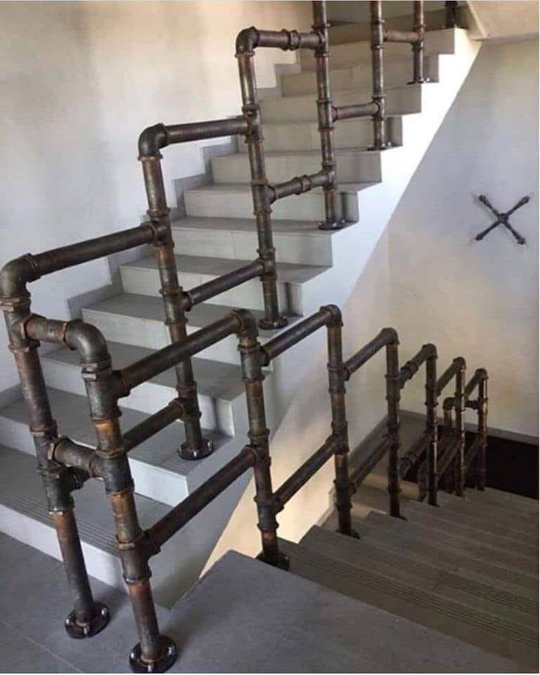 potret desain pegangan tangga paling keren (reddit.com/user/Krinettt)
