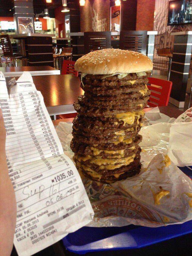 potret nyentrik burger porsi raksasa (reddit.com/user/DiegoBurgos92)
