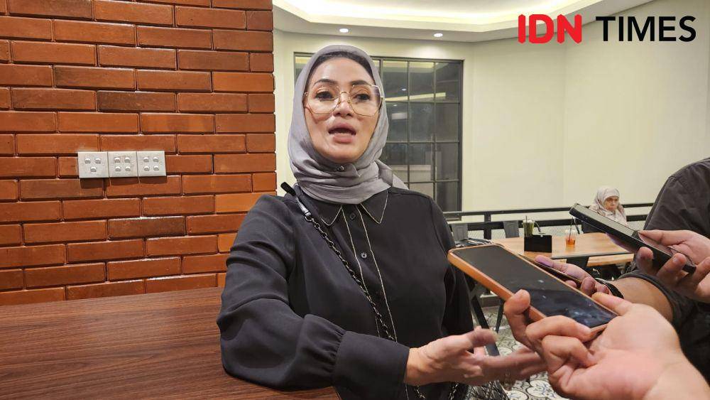 Anggota Komis IX DPR RI Lucy Kurniasari saat ditemui wartawan di kawasan Cinere, Depok. (IDNTimes/Dicky)