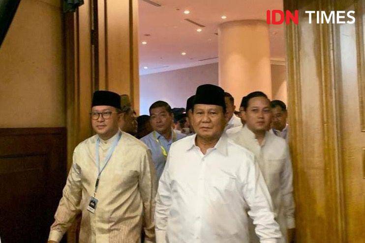 Presiden terpilih, Prabowo Subianto di acara silaturahmi dan buka puasa bersama, Ritz-Carlton, Jakarta Selatan (IDN Times/Yosafat Diva Bayu Wisesa)