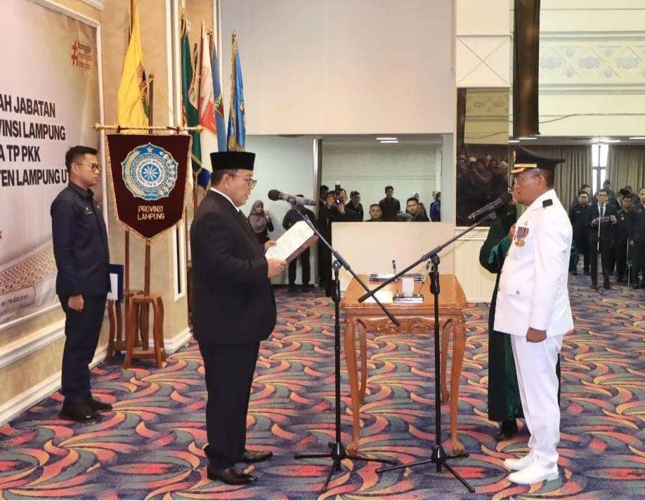 Sah! Kadis Sosial Provinsi Lampung Dilantik Pj Bupati Lampung Utara