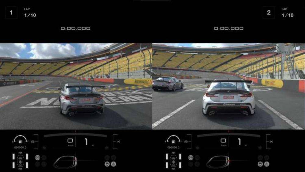 split screen gameplay Gran Turismo Sport (dok. Polyphony Digital/Gran Turismo Sport)