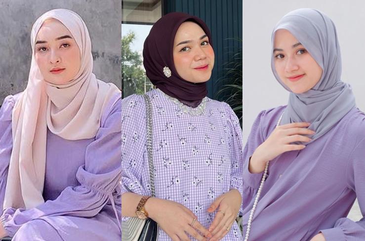 12 Pilihan Hijab yang Cocok Dipadukan Baju Warna Lilac, Anti Norak!