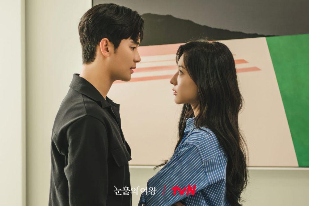 Kim Soo Hyun dan Kim Ji Won di Queen of Tears (twitter.com/CJnDrama)