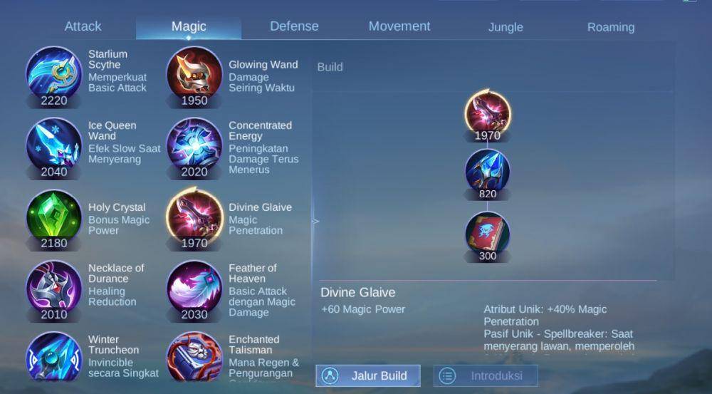 ilustrasi item divine glaive (dok. Moonton/Mobile Legends: Bang Bang)