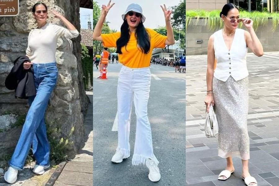 7 Gaya OOTD ala Donna Harun dengan Kacamata, Berkelas dalam Sekejap!