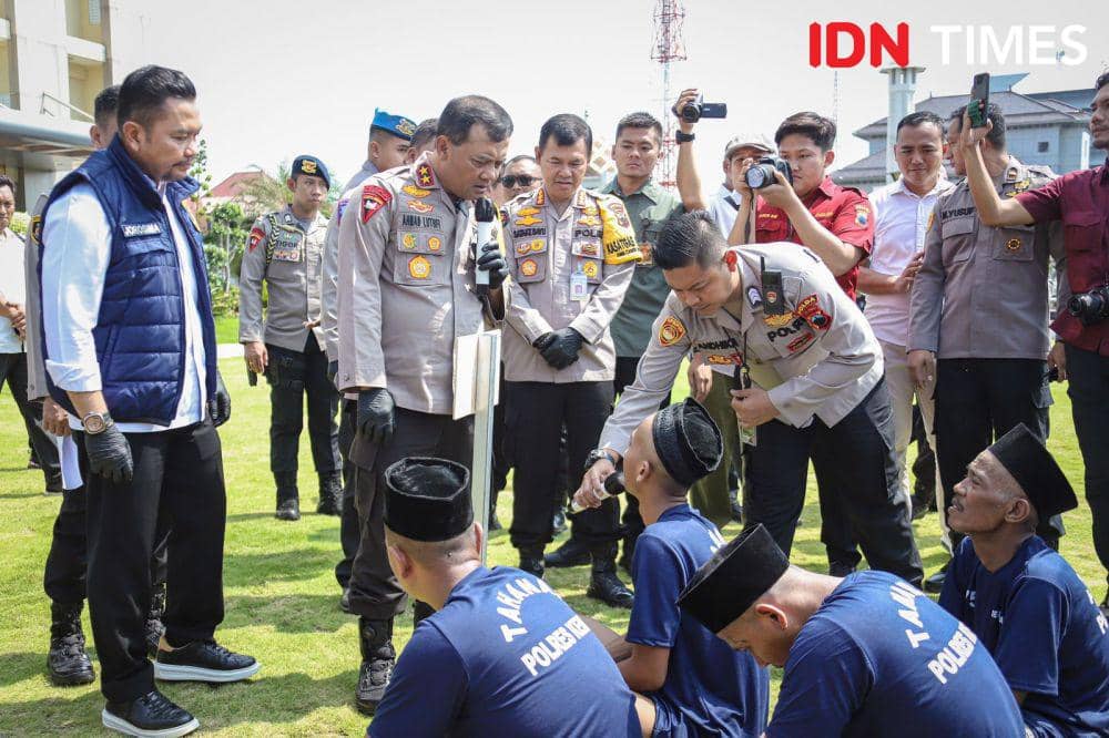 Tak kurang 3.579 pelaku kriminal diperlihatkan di Mapolda Jateng. (IDN Times/Fariz Fardianto)