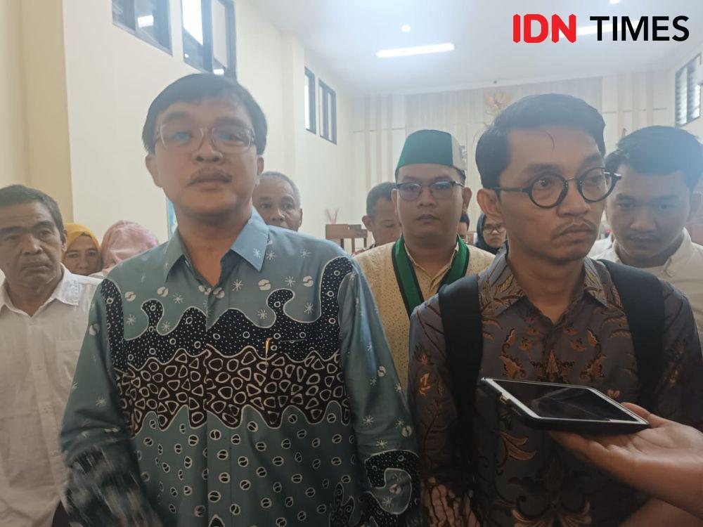 Putusan sidang praperadilan tersangka Agus Nompitu, eks Kadisnaker Provinsi Lampung. (IDN Times/Tama Yudha Wiguna).
