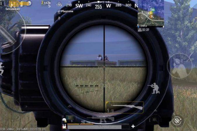 potret menggunakan senjata sniper (Level Infinite/PUBG Mobile)