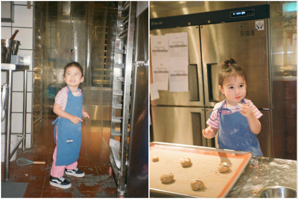 9 Potret Millie Putri Derby Romero Belajar Membuat Kue, Belepotan!