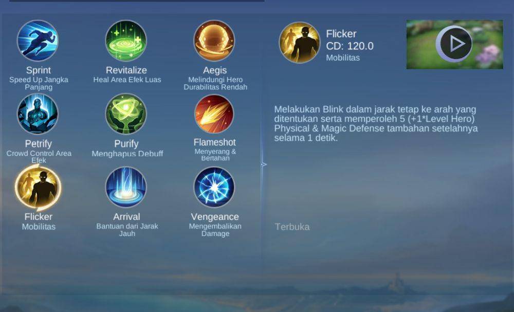 ilustrasi flicker (dok. Moonton/Mobile Legends: Bang Bang)