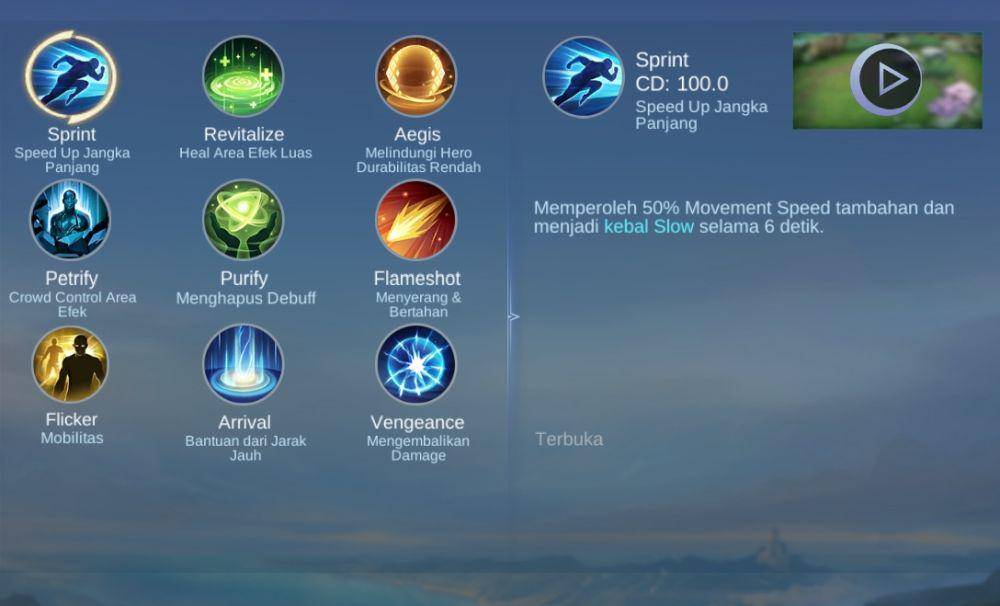 ilustrasi sprint (dok. Moonton/Mobile Legends: Bang Bang)