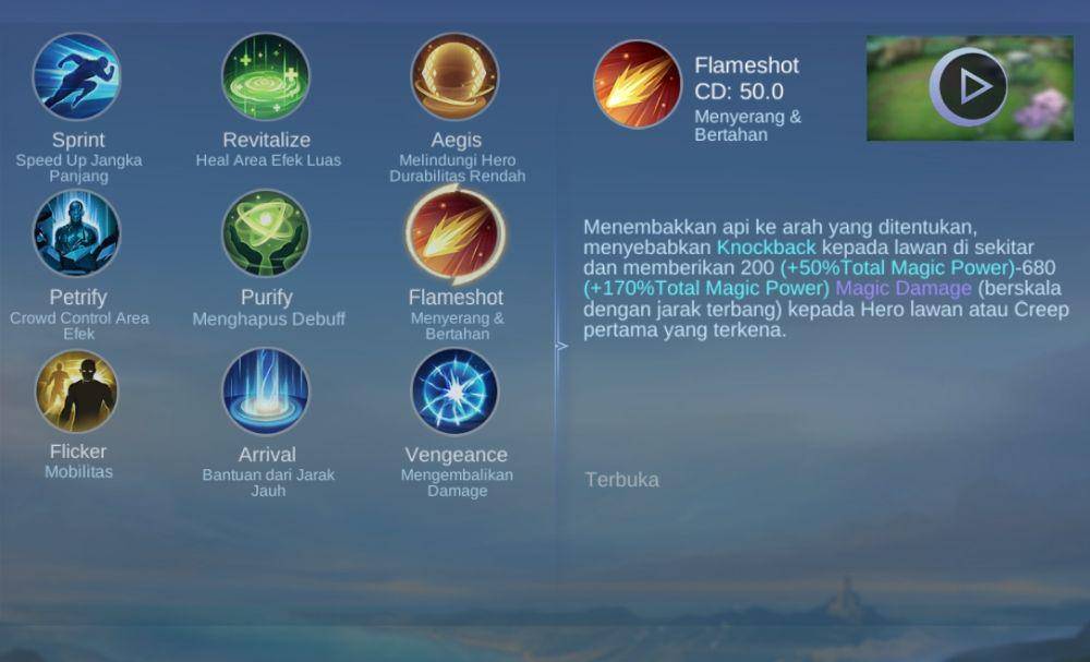 ilustrasi flameshot (dok. Moonton/Mobile Legends: Bang Bang)