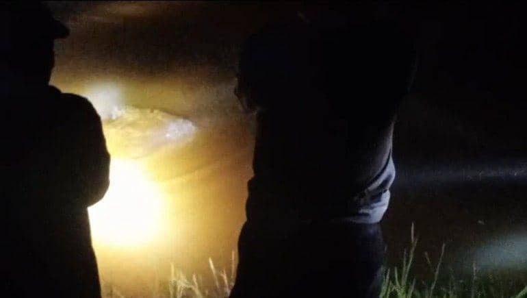 (Warga Muba saat dimangsa buaya di Sungai Biduk) IDN Times/istimewa