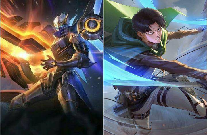 kolase Skin Legend Granger dan Skin Levi Martis (dok. Moonton/Mobile Legends: Bang Bang)