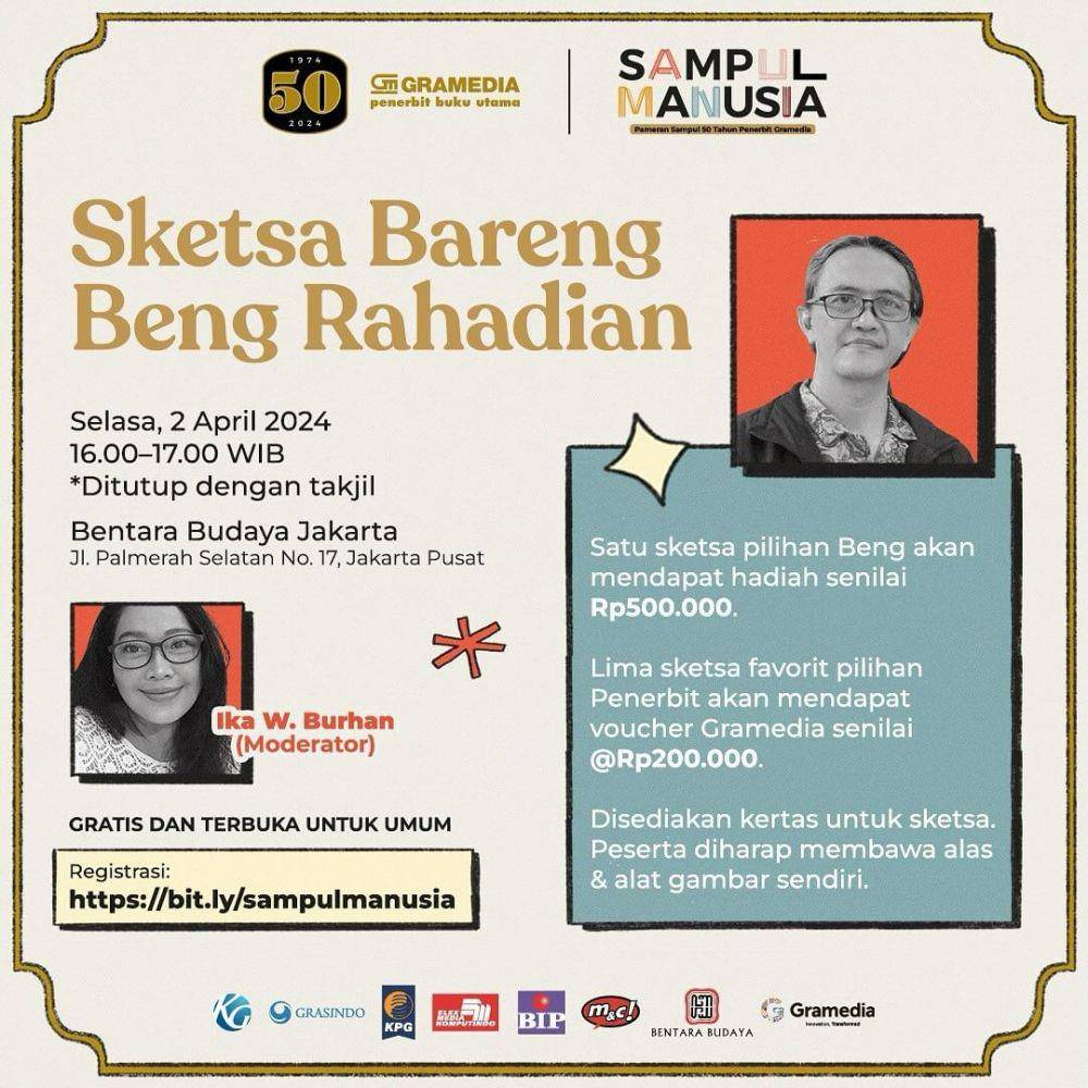 Salah satu kegiatan pameran Sampul Manusia (instagram.com/bukugpu)