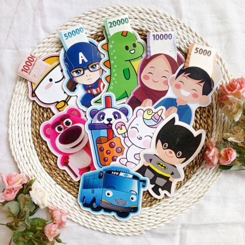 amplop lebaran karakter 3D (shopee.co.id/nafeyya.solo)