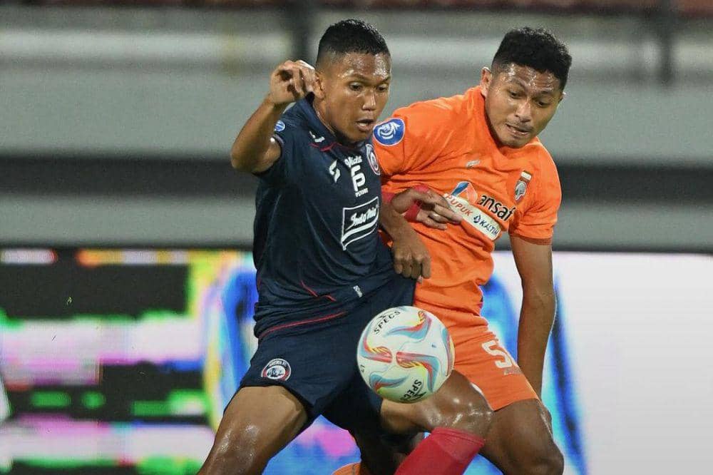 Arema FC saat menghadapi Borneo FC pada putaran pertama Liga 1 2023/2024. (instagram.com/borneofc.id)