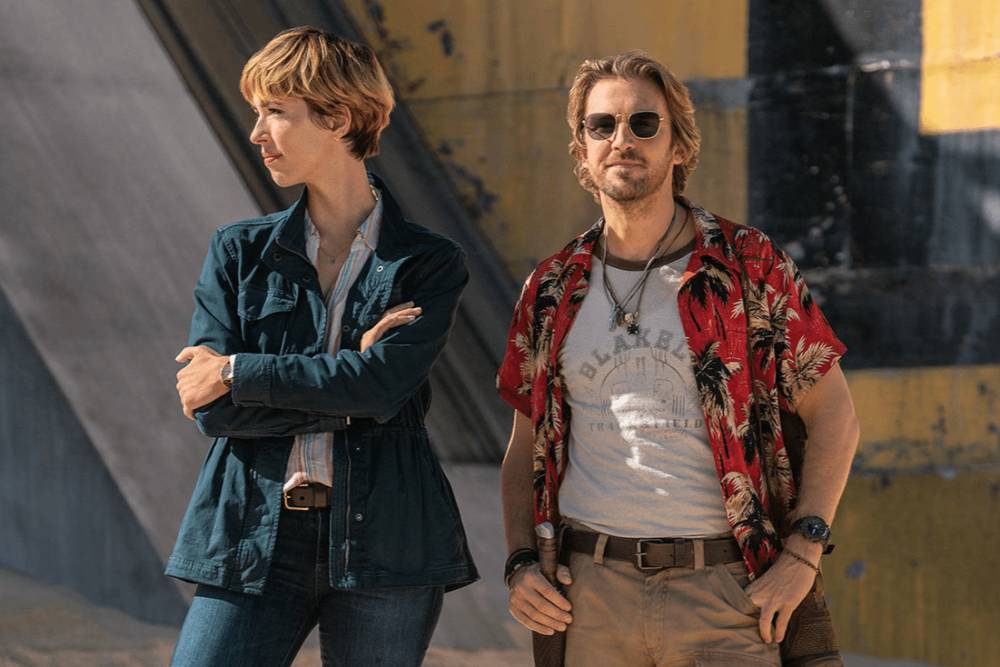 Rebecca Hall dan Dan Stevens dalam film Godzilla x Kong: The New Empire (dok. Legendary Pictures/Godzilla x Kong: The New Empire)