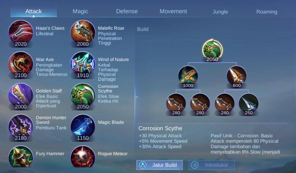 ilustrasi item corrosion scythe (dok. Moonton/Mobile Legends: Bang Bang)