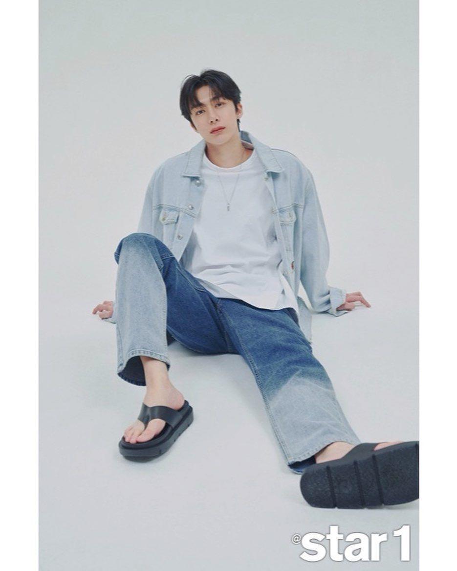 outfit bukber ala Hyungwon MONSTA X (instagram.com/coenffl)