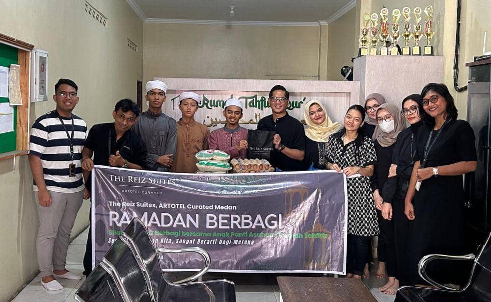 The Reiz Suites Artotel Curated Medan Berbagi Sembako ke Rumah Tahfidz