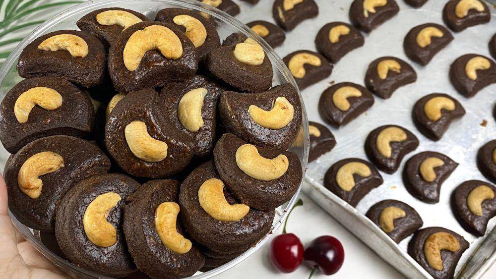 kue kering cokelat kacang mede (YouTube.com/Chalistaa Kitchen)
