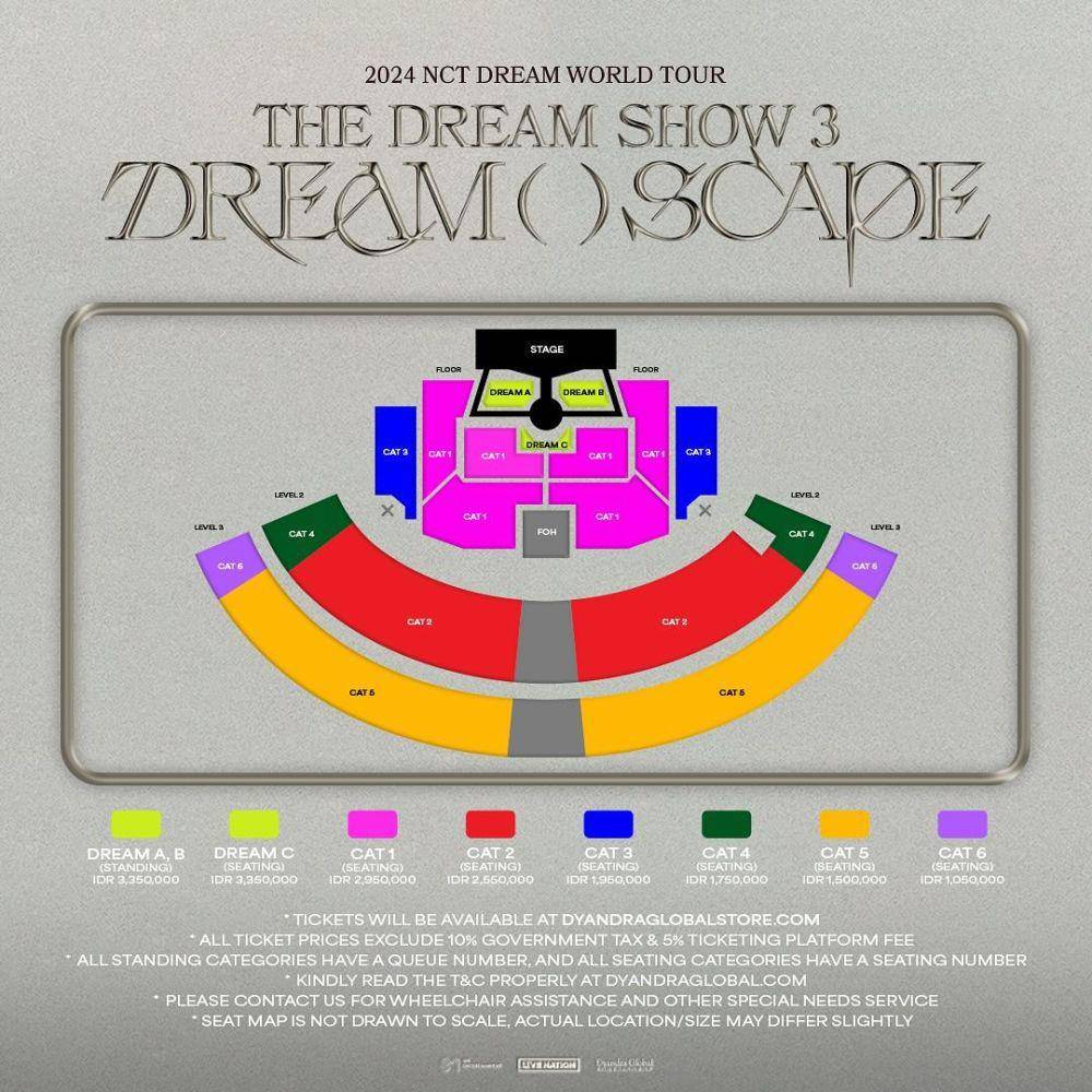 harga tiket konser NCT Dream: The Dream Show 3 di Jakarta (instagram.com/dyandraglobal)