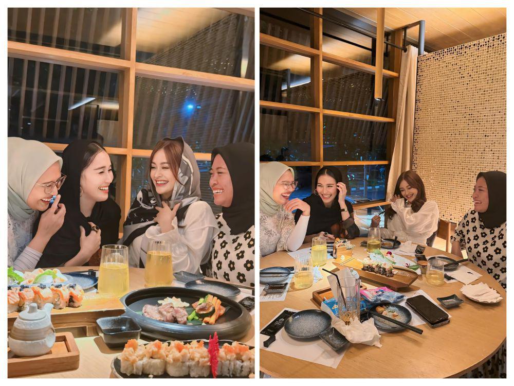 7 Momen Ayu Ting Ting Bukber dengan Sahabat Non Artis, Seru!