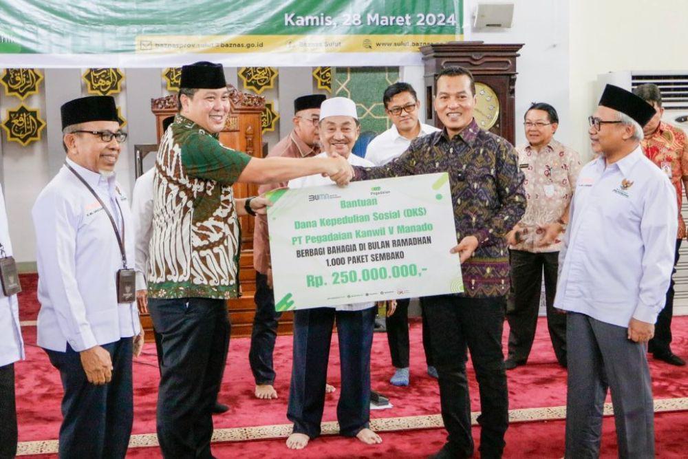 Kembali Berbagi Kebahagiaan, Pegadaian Bagikan 1.000 Paket Sembako