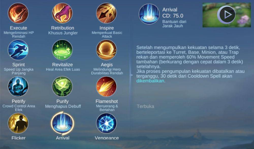 ilustrasi battle spell arrival (dok. Moonton/Mobile Legends: Bang Bang)