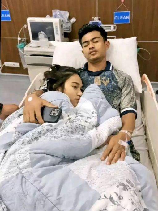 Kondisi Arhan dirawat di RS (Instagram.com/azizahsalsha_)