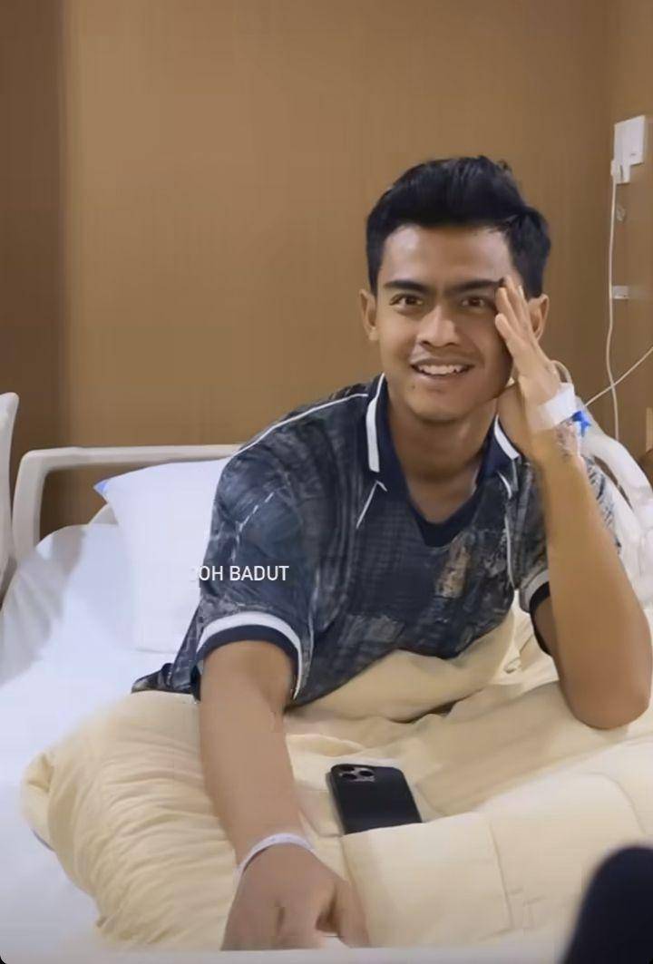 Kondisi Arhan dirawat di RS (Instagram.com/vanessaegas)