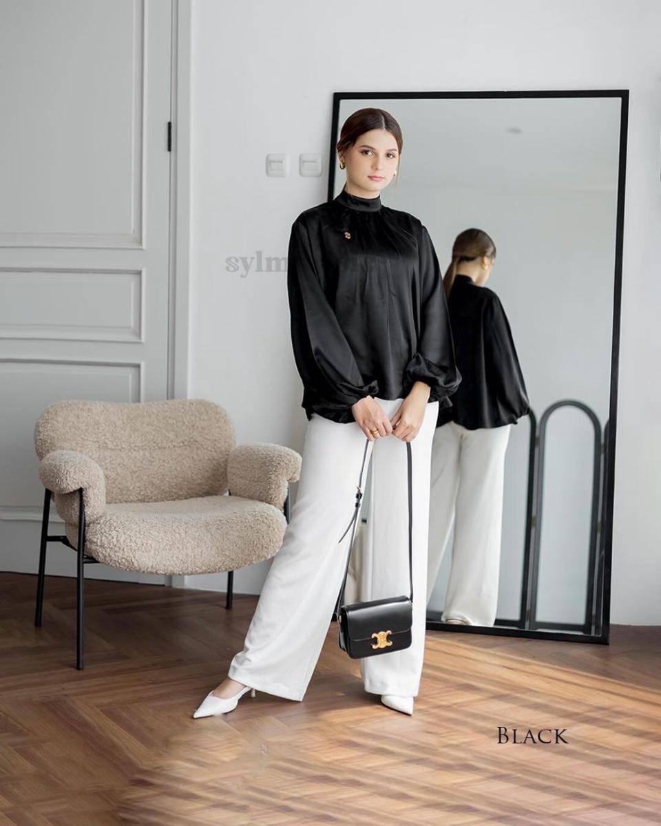 Inspirasi Baju Lebaran dari Sylmibasic, Brand Aghnia Punjabi (instagram.com/sylmi.signature)