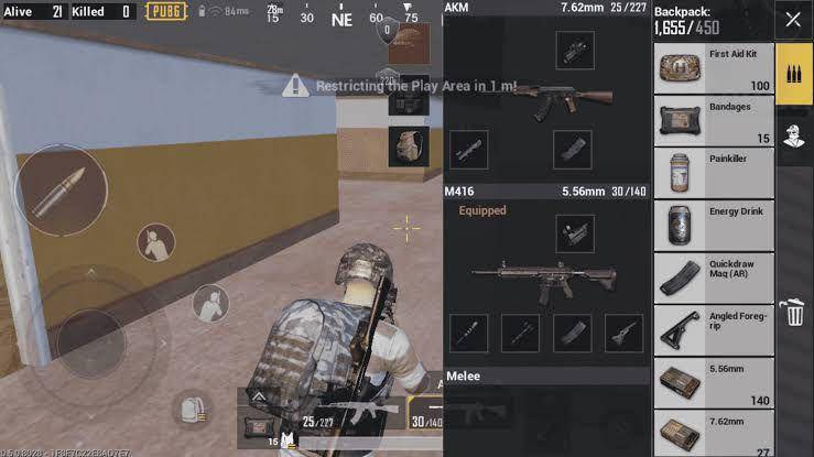 potret isi barang-barang di tas (Level Infinite/PUBG Mobile)