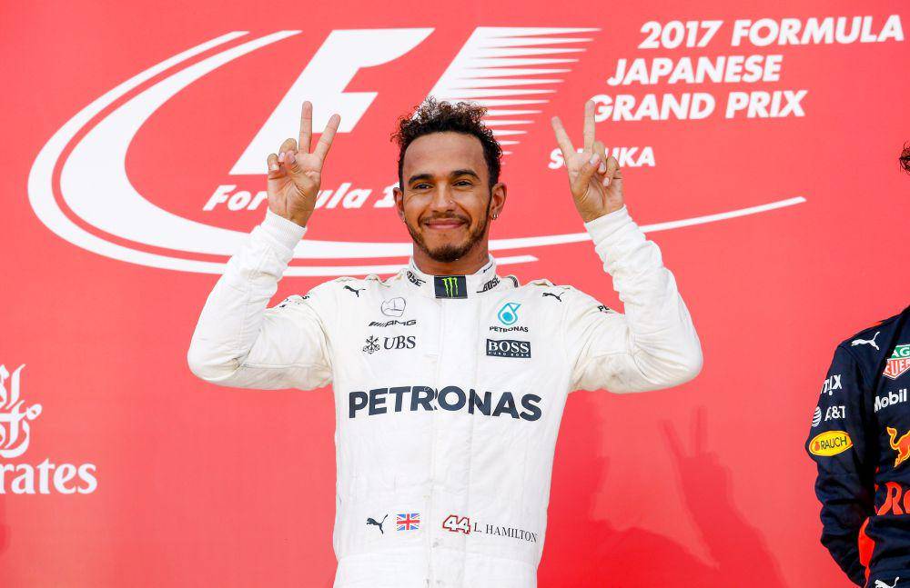 Lewis Hamilton menjuarai GP Jepang 2017. (twitter.com/Mercedes-AMG PETRONAS F1 Team)