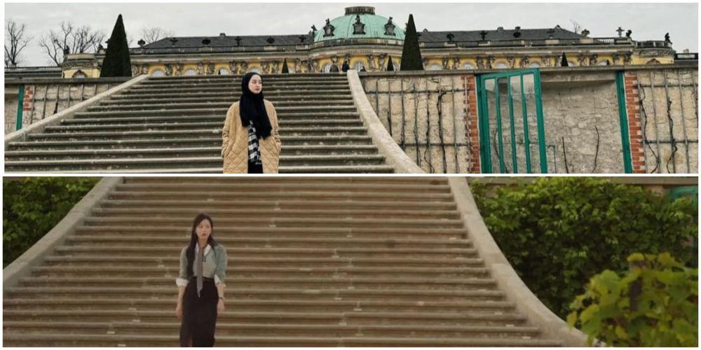 7 Potret Gita Savitri Kunjungi Lokasi Syuting Drakor Queen of Tears