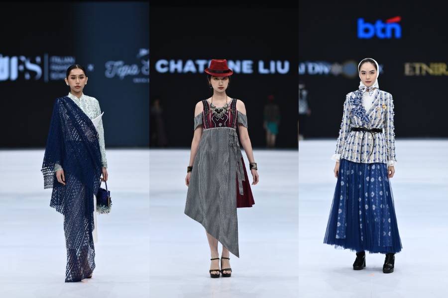 koleksi baju etnik modern di IFW 2024 (dok.IFS X Tepa Selira | Chatrine Liu | Aldivo X Etnira)