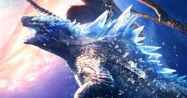 Penampakan Shimo di poster film untuk regional RRC ( Dok. Legendary Entertainment / Godzilla x Kong: The New Empire )