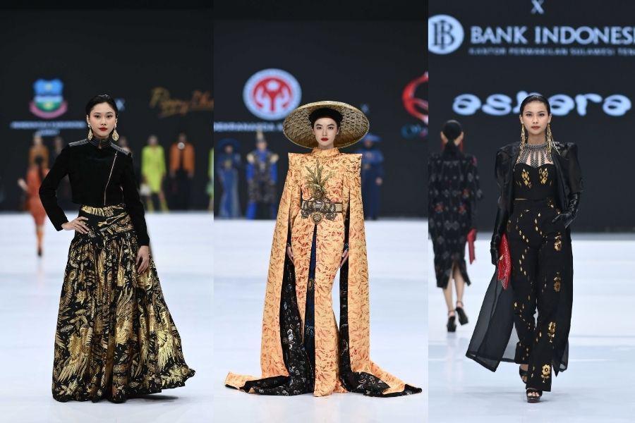 15 Inspirasi Baju Luxury Bernuansa Etnik di IFW 2024, Stylish!