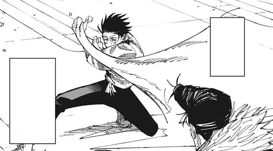 Yuta menggunakan Sky Manipulation. (dok. Shueisha/Jujutsu Kaisen)