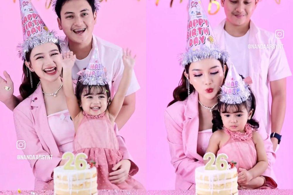7 Momen Nanda Arsyinta Ulang Tahun ke-26, Tiup Lilin Bareng Keluarga