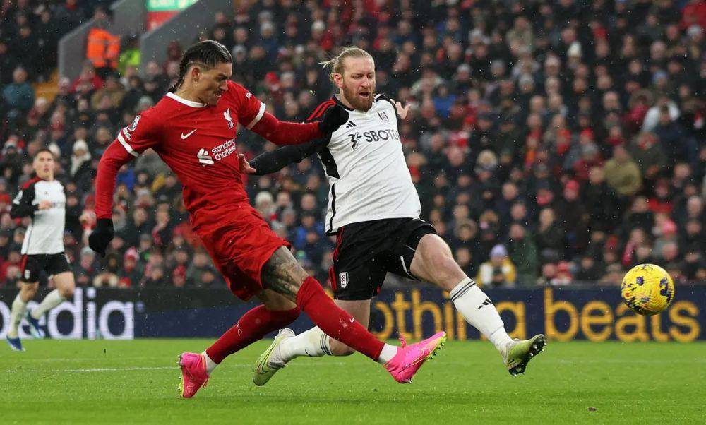 Liverpool melawan Fulham di Premier League 2023/2024. (premierleague.com)