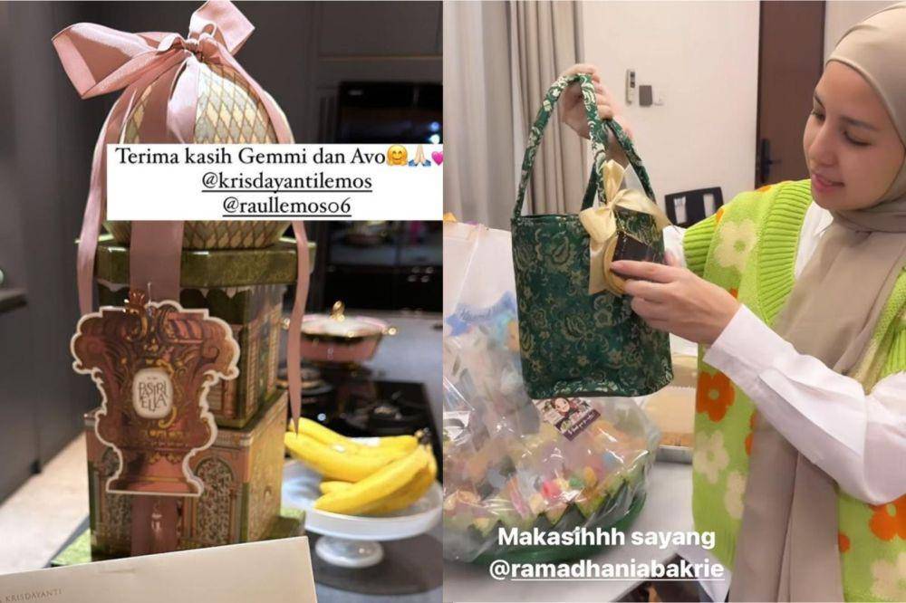 Hampers Lebaran para artis (instagram.com/Aurelie.hermansyah) (Instagram.com/tya_ariestya)