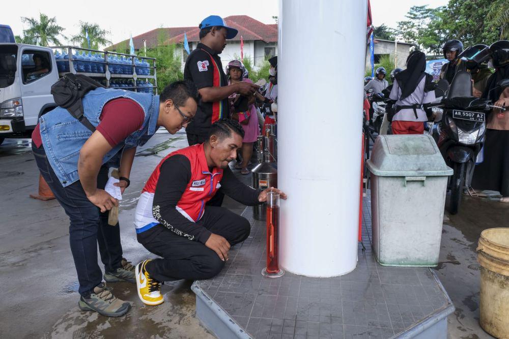 Pertamina Patra Niaga Cek Takaran di SPBU Sleman