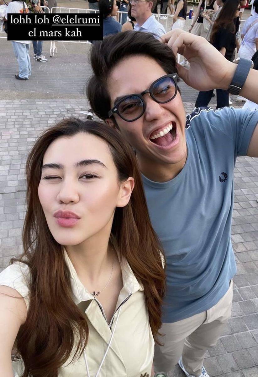 potret artis nonton konser Bruno Mars di Thailand (Instagram.com/aaliyah.massaid)