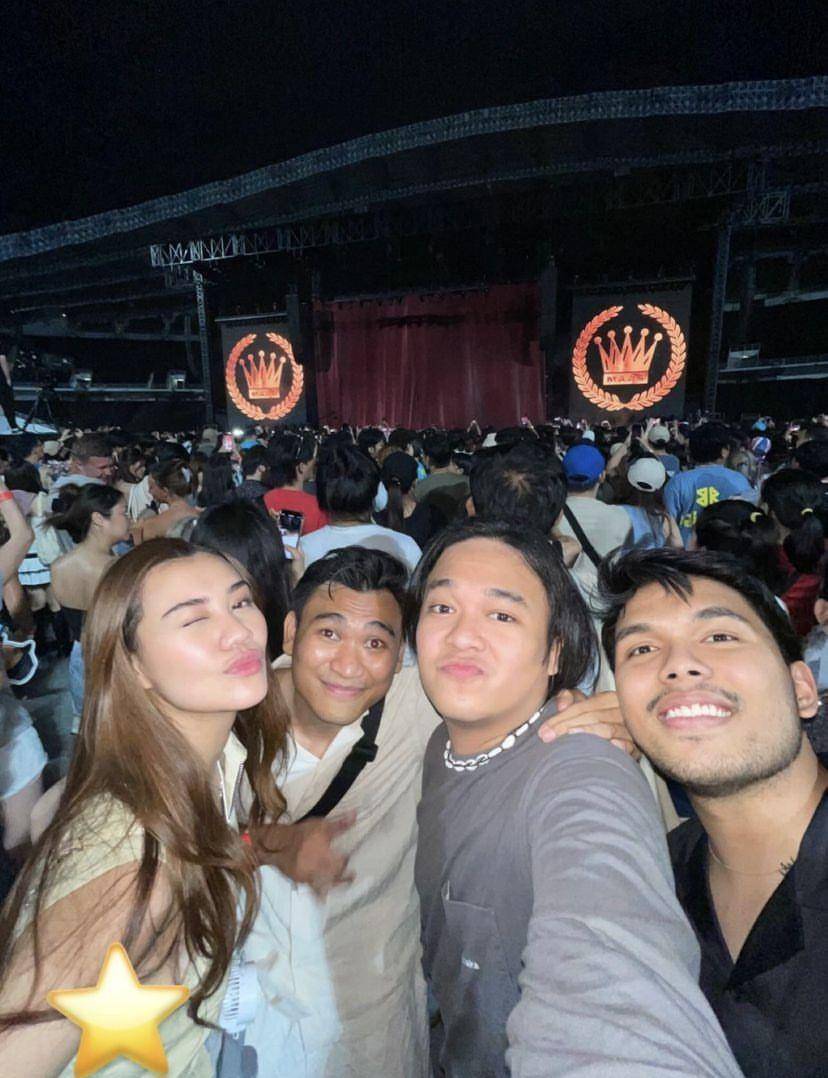 potret artis nonton konser Bruno Mars di Thailand (Instagram.com/aaliyah.massaid)