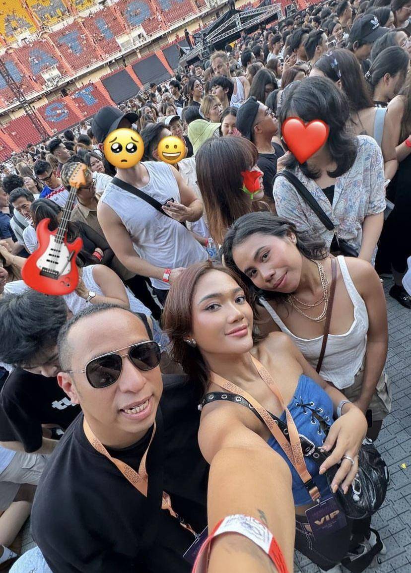 potret artis nonton konser Bruno Mars di Thailand (Instagram.com/lalamarionmj)