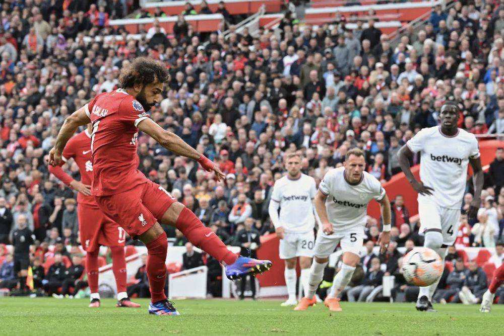 Liverpool melawan West Ham United pada paruh pertama EPL 2023/2024. (premierleague.com)