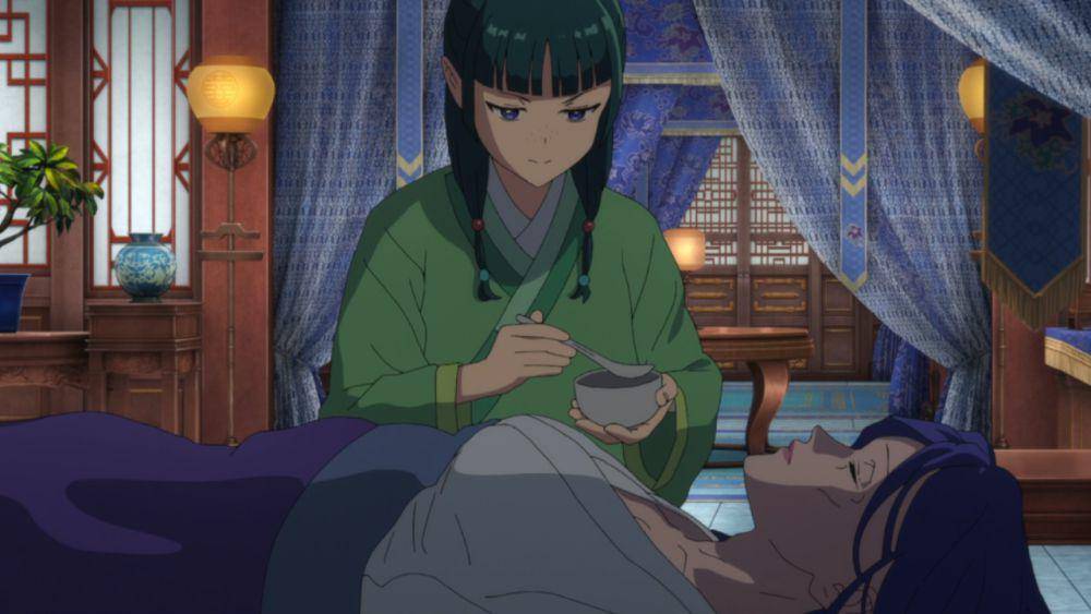 Maomao memecahkan berbagai misteri sebagai tabib istana. (dok. Toho Animation, OLM/The Apothecary Diaries)